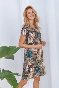 KOSZULA TARO 2886 NAOMI SS23 (kolor brąz, rozmiar S) - Piżamy ciążowe - miniaturka - grafika 1