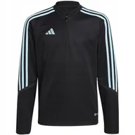 Bluzy damskie - Bluza dla dzieci adidas Tiro 23 Club Training Top czarna IL9561 140cm - miniaturka - grafika 1