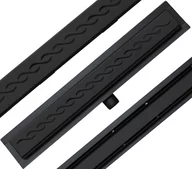 Odpływy liniowe - Mexen MEXEN FLAT ODPŁYW LINIOWY BLACK 90 CM NISKI WZÓR G18 1723090 - miniaturka - grafika 1