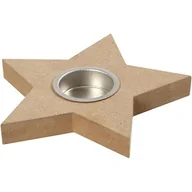 Świeczniki - Świecznik gwiazda na do wypalania świec typu tealight z wkładem metalowym. nr 56708 - miniaturka - grafika 1