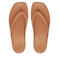Klapki i japonki damskie - Japonki Crocs Miami Flip 211435 Brązowy - miniaturka - grafika 1