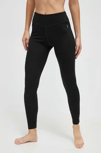Spodnie sportowe damskie - Smartwool legginsy funkcyjne Classic All-Season Merino kolor czarny - grafika 1