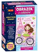 Prace ręczne dla dzieci - Obrazek z cekinów. Podróże małe i duże. Francja - miniaturka - grafika 1