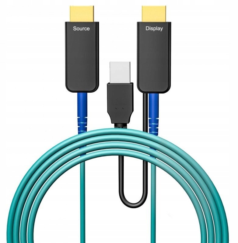 Kabel Techly HDMI 2.1 8K60Hz 50m aktywny optyczny 48Gbps Pure Fiber TLY_623813