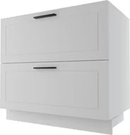 Meble kuchenne - Bergamo Szafka Dolna D2E/90 Hettich Biały Mat - miniaturka - grafika 1