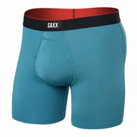 Majtki męskie - Bokserki Saxx Multi-Sport Mesh Boxer Brief Fly Rozmiar: XL / Kolor: niebieski - miniaturka - grafika 1