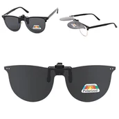 Akcesoria do okularów - Nakładki przeciwsłoneczne polaryzacyjne na okulary korekcyjne NA-182 czarne - miniaturka - grafika 1