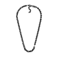 Armani Exchange Męski naszyjnik ze stali nierdzewnej z zapięciem na karabińczyk