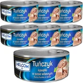 Pasztet i przetwory mięsne - Helcom Tuńczyk kawałki w sosie własnym 170g x 7 sztuk - miniaturka - grafika 1