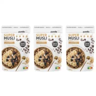 Płatki śniadaniowe i musli - Purella SuperMusli Proteinowe zestaw 3 x 200 g - miniaturka - grafika 1