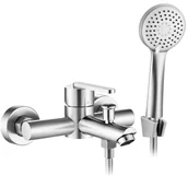 Baterie wannowe i prysznicowe - Rea Bateria wannowa REA Ontario Nikiel Szczotkowany - miniaturka - grafika 1