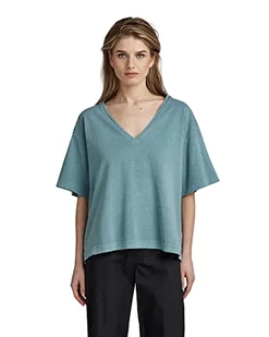 G-STAR RAW Overdyed głęboki dekolt w serek, luźny top, Zielony (Renaissance Foliage Green Gd D23123-c756-g004), XS - Koszulki i topy damskie - miniaturka - grafika 1