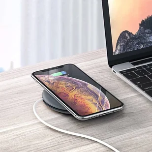Ugreen bezprzewodowa ładowarka Qi 10 W do telefonu słuchawek + kabel USB szary (60278) - Kable USB - miniaturka - grafika 14