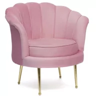 Fotele - Fotel muszelka różowy #12 ELIF - miniaturka - grafika 1