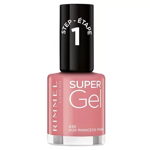 Rimmel Super Gel żelowy lakier do paznokci 035 Pop Princess Pink 12ml 96440-uniw - Lakiery do paznokci - miniaturka - grafika 1