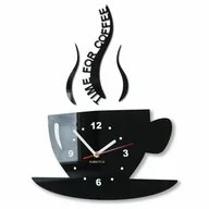 Zegary - Zegar kuchenny filiżanka wanilia do kuchni - miniaturka - grafika 1