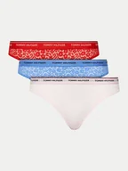 Majtki damskie - Tommy Hilfiger Komplet 3 par fig klasycznych UW0UW04897 Kolorowy - miniaturka - grafika 1