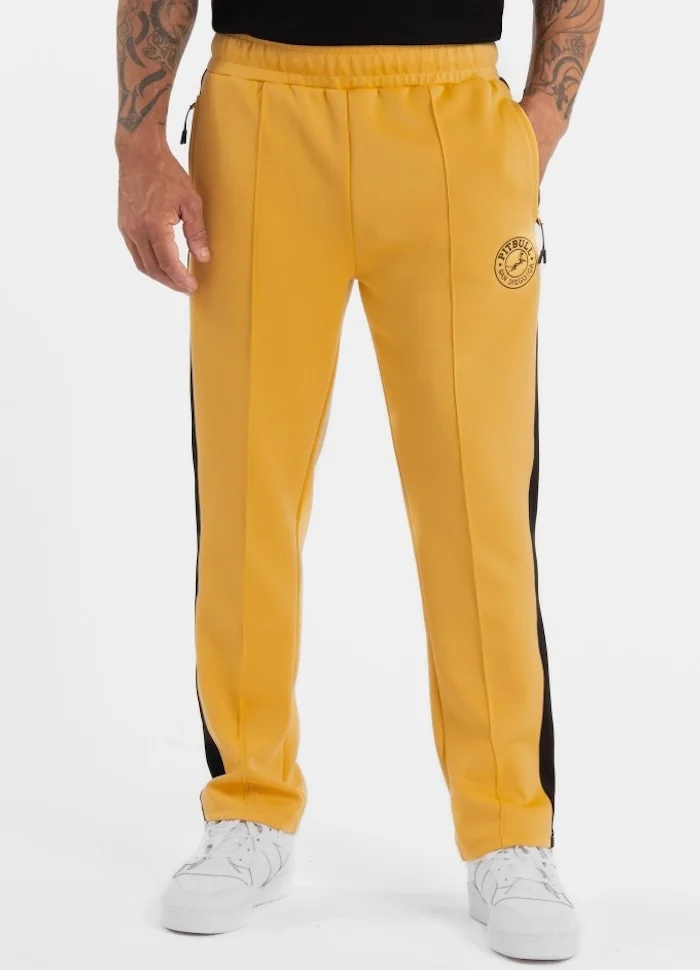 Spodnie sportowe PIT BULL OLDSCHOOL SAN DIEGO CA żółte (pale yellow)