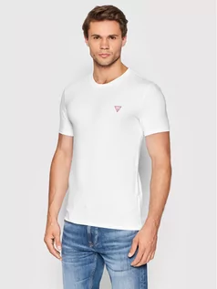 Koszulki męskie - GUESS T-Shirt M2YI24 J1311 Biały Super Slim Fit - grafika 1