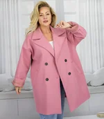 Płaszcze damskie - Wiosenny płaszcz damski dwurzędowy klasa i elegancja - miniaturka - grafika 1