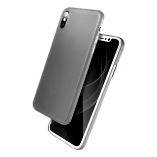 Etui na telefon Apple iPhone XS Max 6,5 cala Ultra Slim Bumper Case wykonane z odpornego na wstrząsy TPU Extra Thin Lightweight Slim Grey - Etui i futerały do telefonów - miniaturka - grafika 1