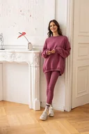 Legginsy - Leginsy (daily) GAME CHANGER Liliowy Róż - miniaturka - grafika 1