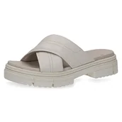 Klapki i japonki damskie - CAPRICE Klapki damskie 9-9-27207-20, obcas typu pantofle, białe miękkie, rozmiar 37 EU, biały miękki, 37 eu - miniaturka - grafika 1