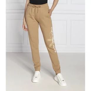 CALVIN KLEIN JEANS Spodnie dresowe | Regular Fit - Dresy damskie - miniaturka - grafika 1