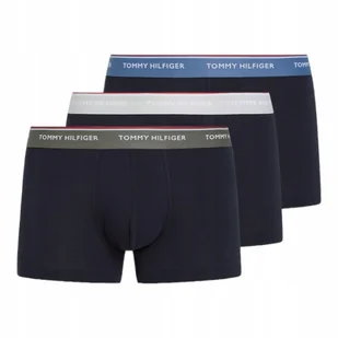 TOMMY HILFIGER BOKSERKI MĘSKIE MAJTKI 3P WB TRUNK GRANATOWE r.M - Majtki męskie - miniaturka - grafika 1