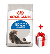Sucha karma dla kotów - ROYAL CANIN  Indoor Long Hair 4kg karma sucha dla kotów dorosłych, długowłose, przebywających wyłącznie w domu + niespodzianka dla kota GRATIS! - miniaturka - grafika 1