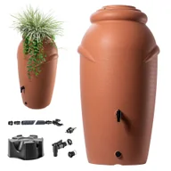 Zbiorniki na deszczówkę - Zbiornik na deszczówkę Vidor 210L z zestawem przyłączeniowym i podstawką - miniaturka - grafika 1