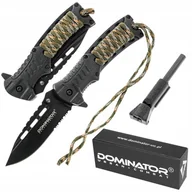 Noże - Dominator Nóż Bushcraft Krzesiwo Linka - miniaturka - grafika 1