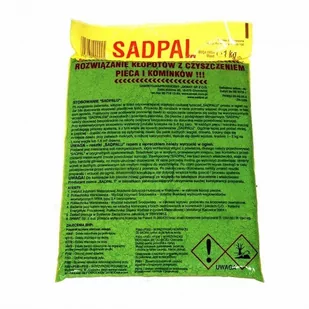 Farkom SADPAL KATAIZATOR DO CZYSZCZENIA PIECA KOMINA SADZY 1 KG - Akcesoria do grilla - miniaturka - grafika 2