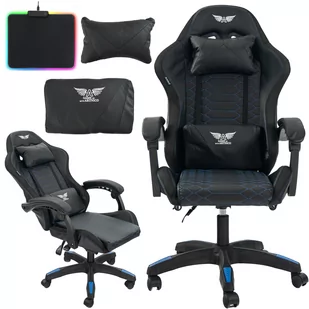 Fotel gamingowy Artnico Geso 1.0 czarno-niebieski - Fotele gamingowe - miniaturka - grafika 1