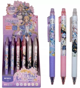 Długopis usuwalny automatyczny 0,5mm niebieski Korean Flower Manga MG AKPJ23006 - Długopisy - miniaturka - grafika 2