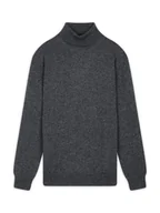 Swetry męskie - Perfect Cashmere Kaszmirowy golf "Trevor" w kolorze antracytowym - miniaturka - grafika 1