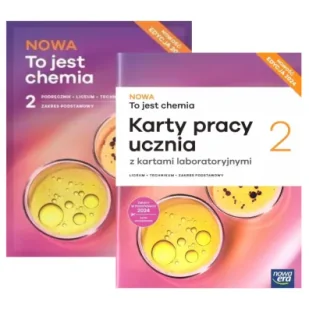 Pakiet NOWA To jest chemia 2. Podręcznik i Karty pracy ucznia. Liceum i technikum. Zakres podstawowy.Edycja 2024 - Podręczniki do technikum - miniaturka - grafika 1