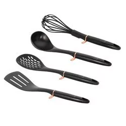 Berlinger Haus 4-częściowy zestaw akcesoriów kuchennych Black Rose Collection - Pozostałe akcesoria kuchenne - miniaturka - grafika 1