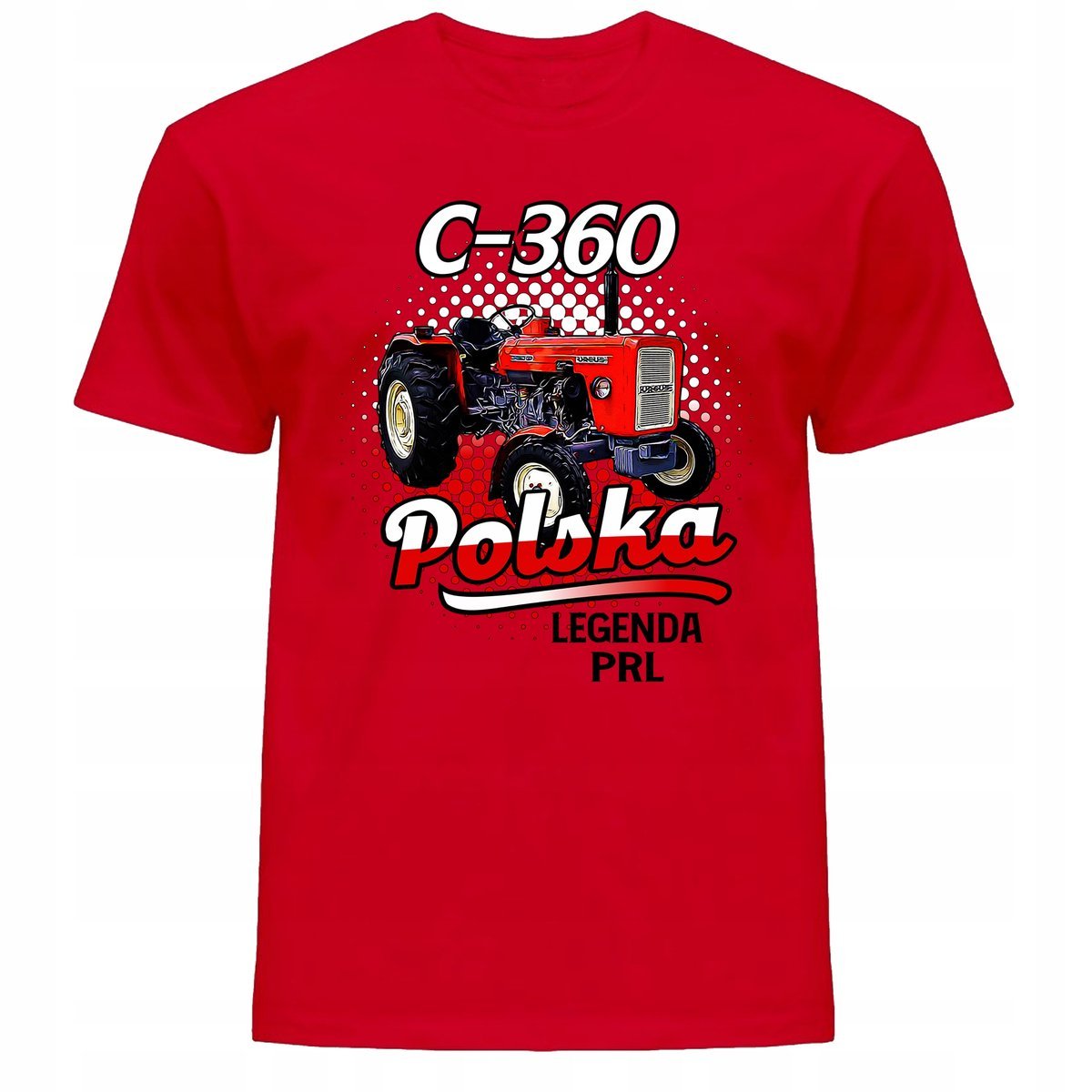Koszulka Męska Z Nadrukiem Traktor Rolnik Na Urodziny Prl C-360 5Xl