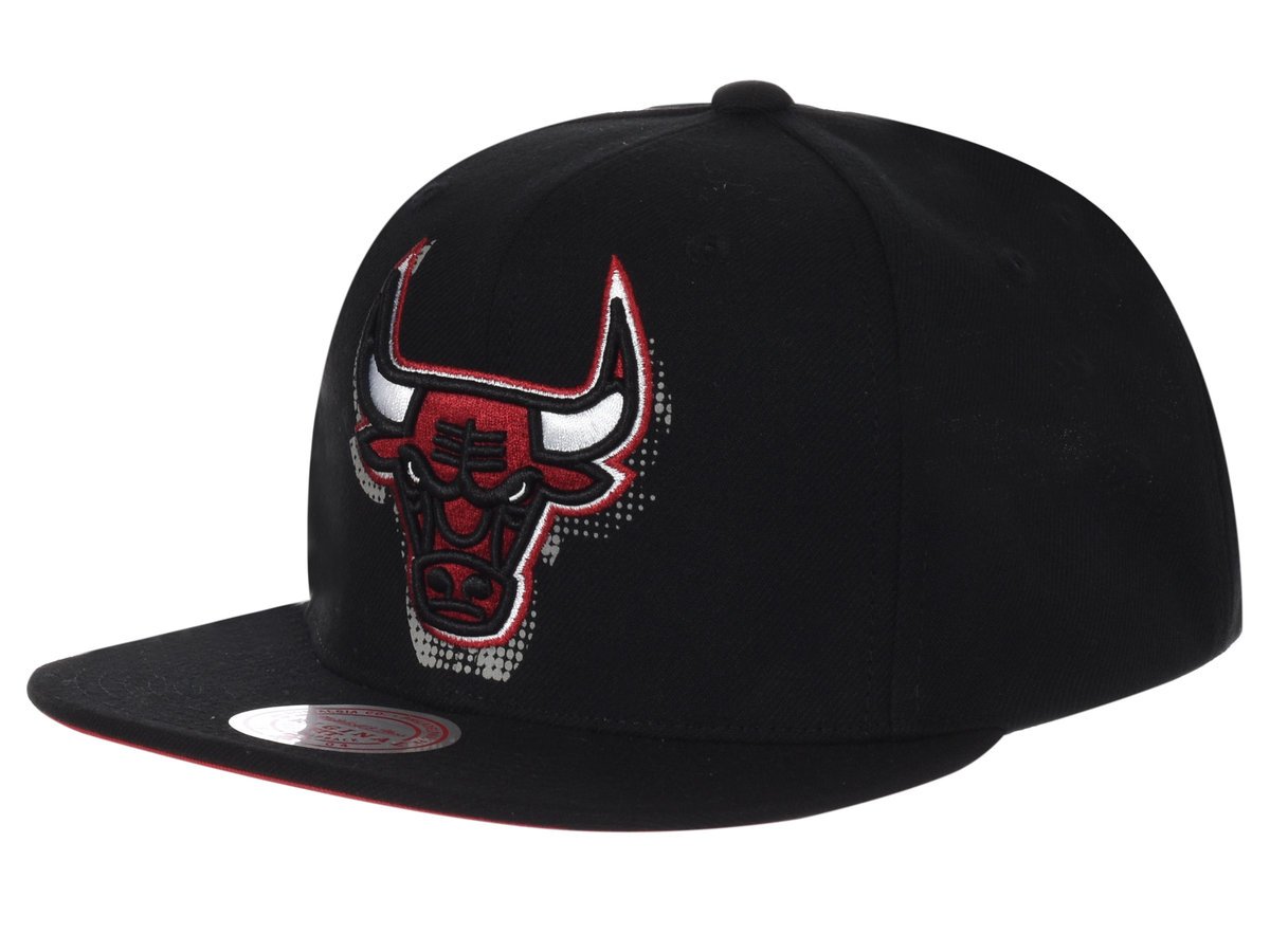 Czapka z daszkiem Mitchell & Ness NBA Big Face 7.0 Snapback Bulls HHSS6045-CBUYYPPPBLACK-Uniwersalny