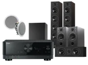 Kino domowe - Yamaha RX-V6A (czarny) + Diva 6 + 3 + 7 (czarny) + RD 260 (biały) + Basso 880 (czarny) - miniaturka - grafika 1