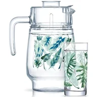 Dzbanki i imbryki - Dzbanek LUMINARC Tropical Foliage 1.6 l + 6 szklanek 0.27 l - miniaturka - grafika 1