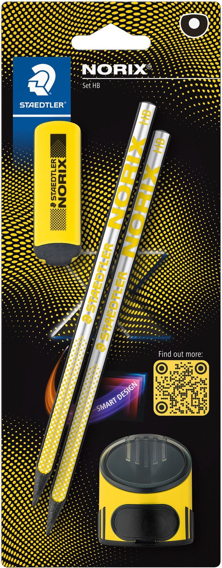 STAEDTLER Blyant Norix HB sæt gul blister 4