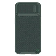 Etui i futerały do telefonów - Nillkin Textured S Case etui iPhone 14 Pro Max pancerny pokrowiec z osłoną na aparat ciemnozielone - miniaturka - grafika 1