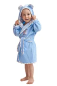 Szlafroki dla dzieci - Chłopięcy szlafroczek Kubuś niebieski 116 - miniaturka - grafika 1