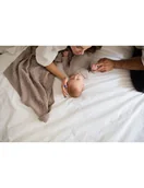 Koce i narzuty dla dzieci - Poofi Kocyk merino Arendelle delikatny brąz - miniaturka - grafika 1