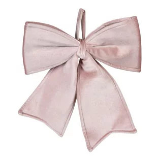 Kokarda na choinkę Velvet jasny róż - Ozdoby bożonarodzeniowe - miniaturka - grafika 1