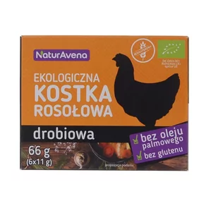 NATURAVENA Kostka Rosołowa Drobiowa BIO 66g - Naturavena - Buliony i przyprawy w kostkach - miniaturka - grafika 1