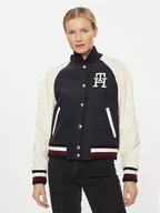 Kurtki damskie - Tommy Hilfiger Kurtka bomber WW0WW39152 Granatowy Regular Fit - miniaturka - grafika 1