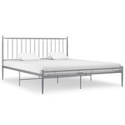 Łóżka - vidaXL Rama łóżka szara metalowa 180x200 cm 325026 - miniaturka - grafika 1